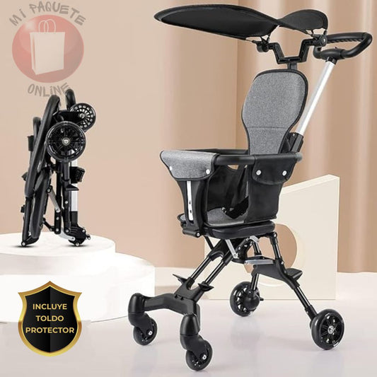 Coche Plegable Portátil BabyRover® + Toldo Protector